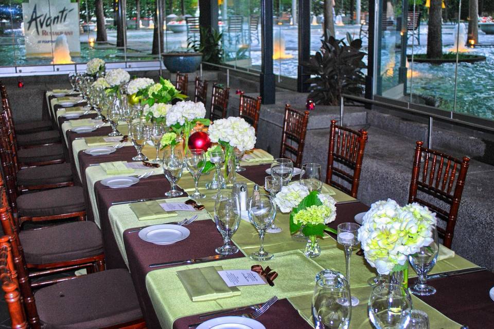 Long table set up