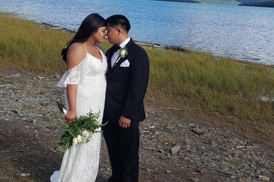 Wedding by the water