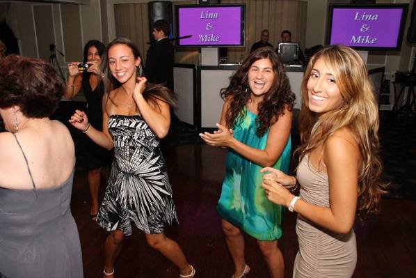 Guests dancing