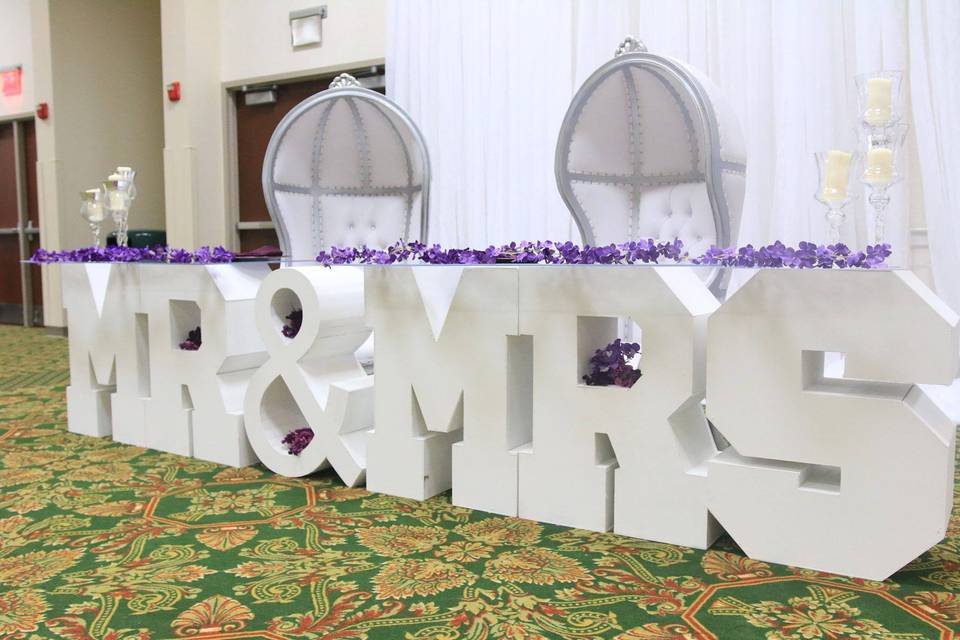 White Canopy Chairs & Table