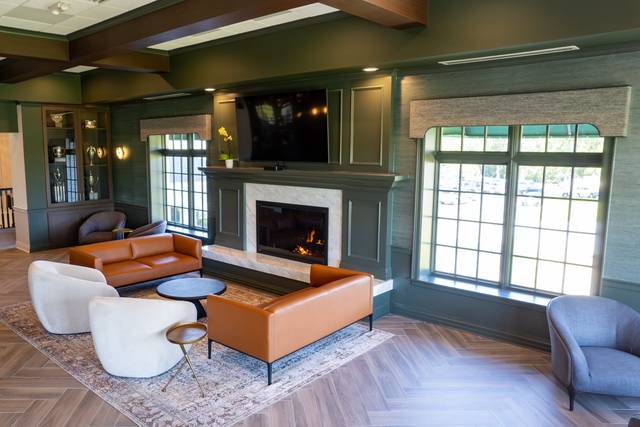 Lounge and Fireplace