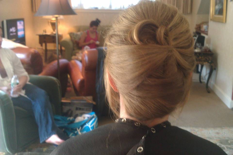 Clean updo