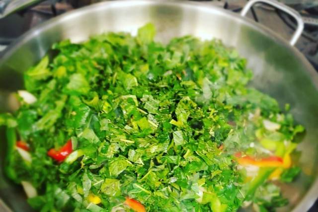 Fresh callaloo