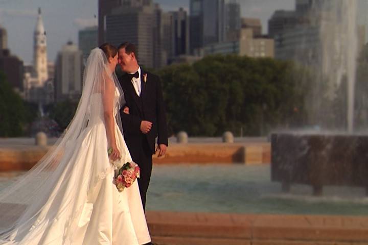 Art Museum steps still photo from Brock Pemberton, Wedding Videographer