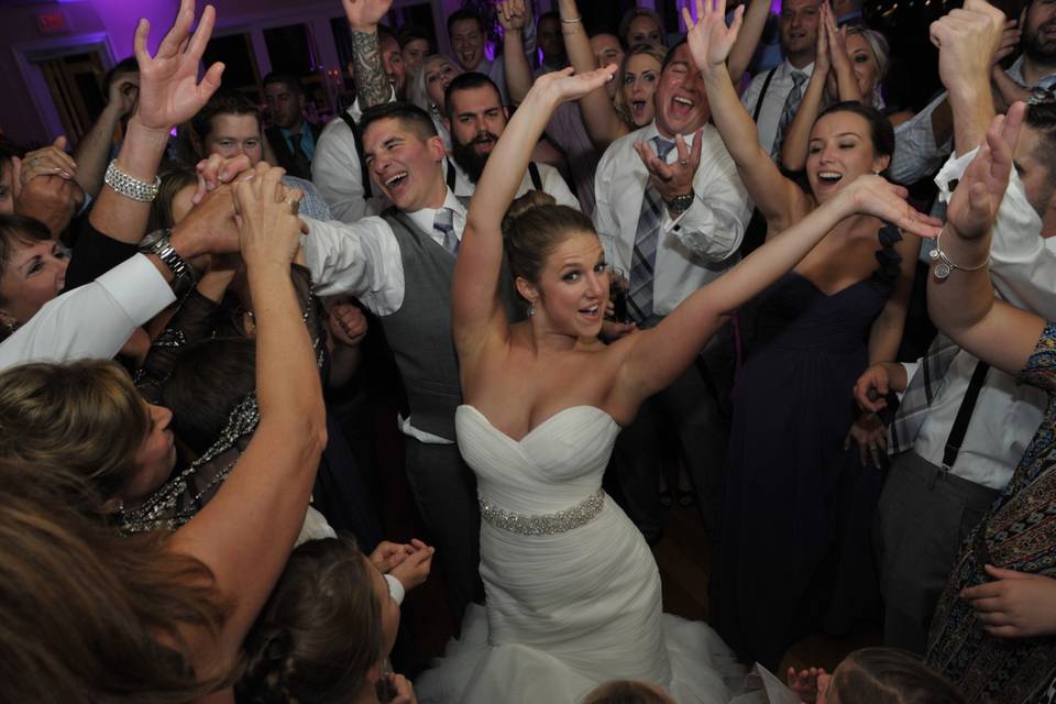 Bride Having Fun