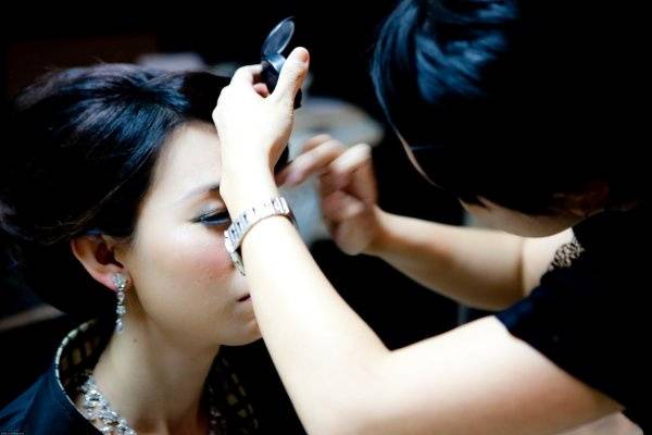 Bride make up session photojournalistic wedding photography