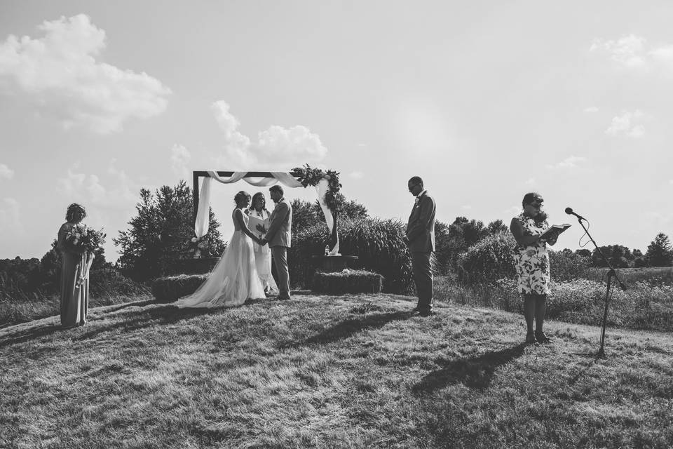 A wedding on the hill