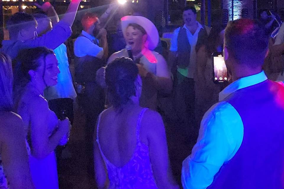 Confetti Cannon at Glow party