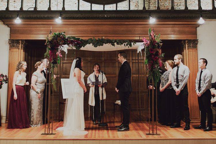 Indoor wedding ceremony