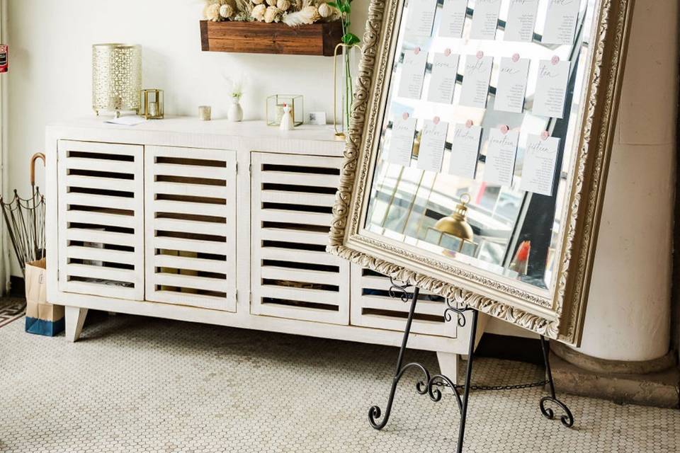 Seating Chart Mirror