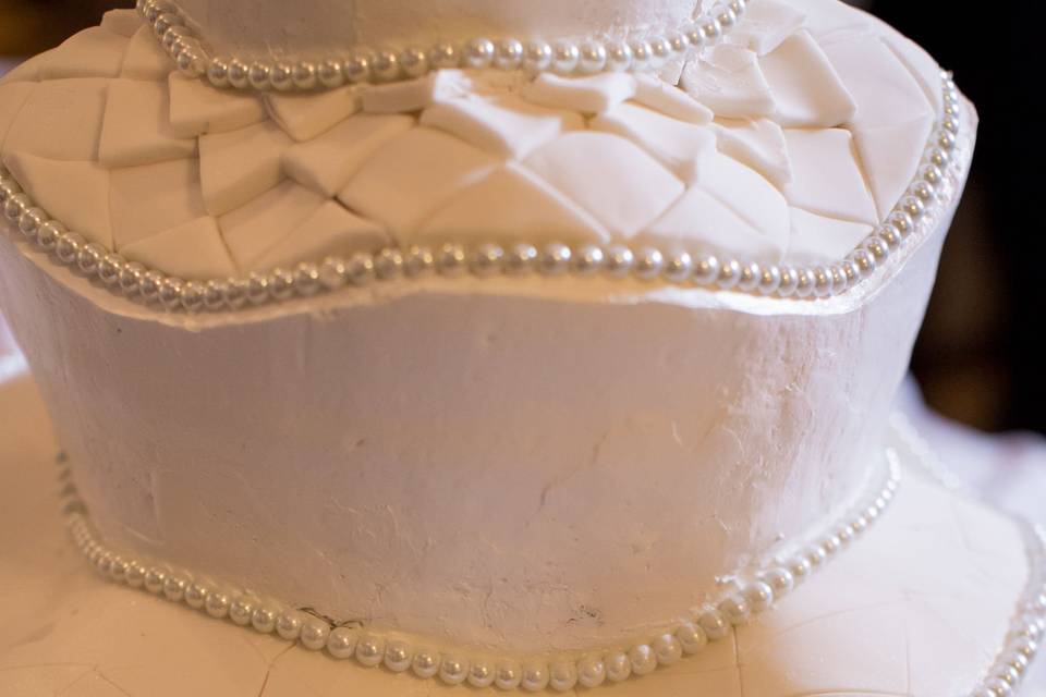 3-tiered fondant Gaudi-inspired cake