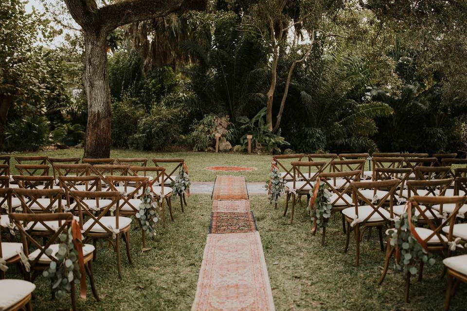 Vintage rug aisle