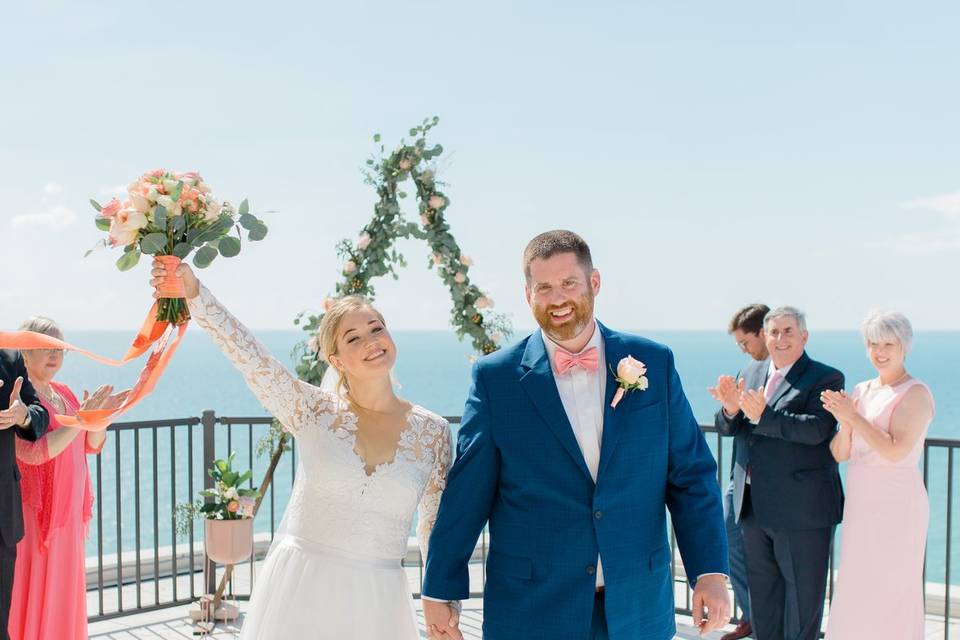 Rooftop elopement