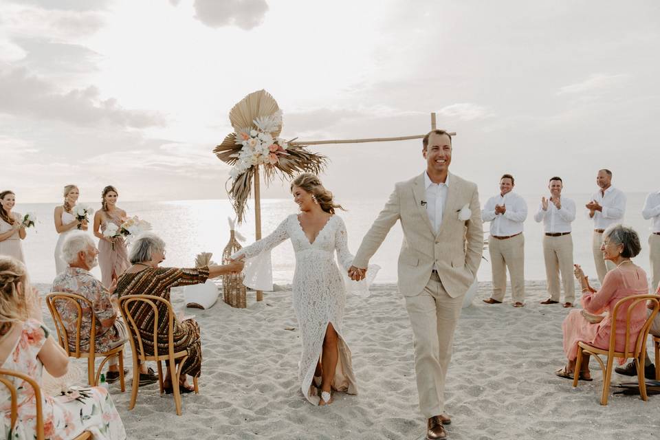 Captiva Beach ceremony