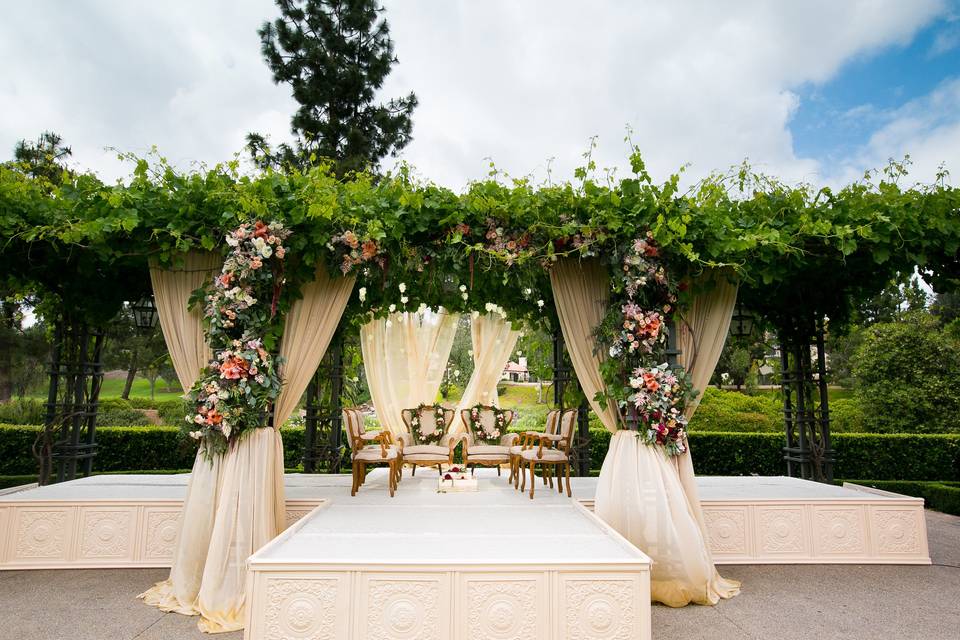 Wedding ceremony area