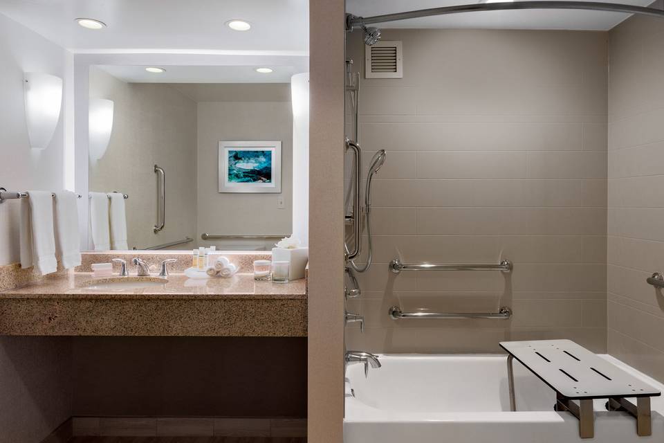 ADA Acessible King Suite Bathroom
