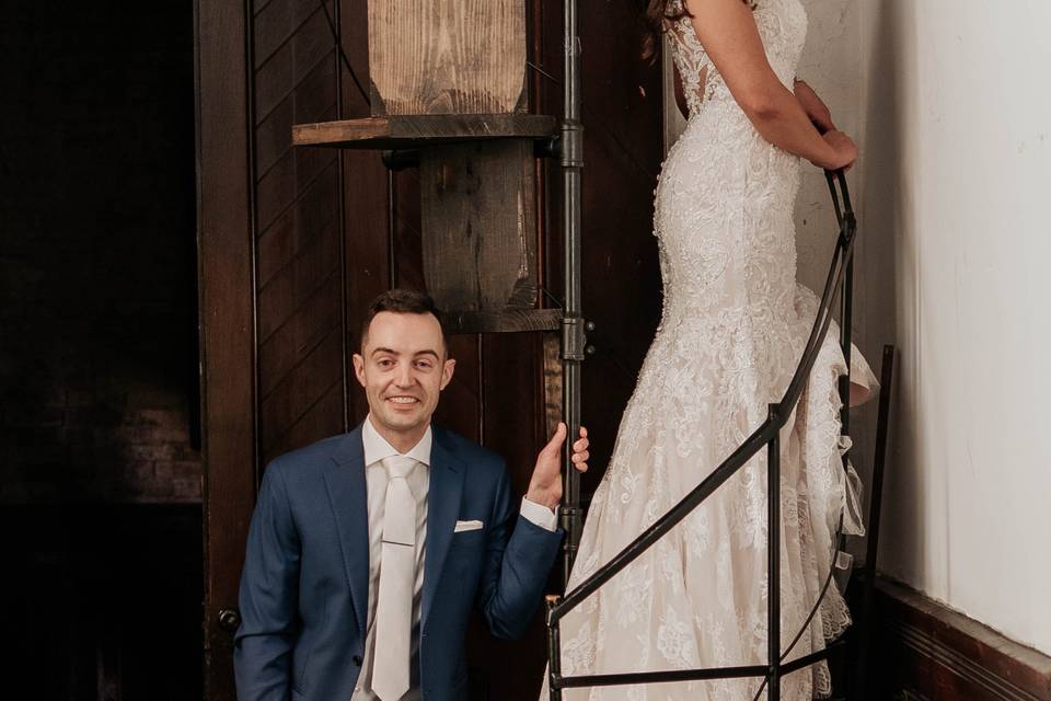 A portrait of the bride and groom (Perfect Prints Photography)