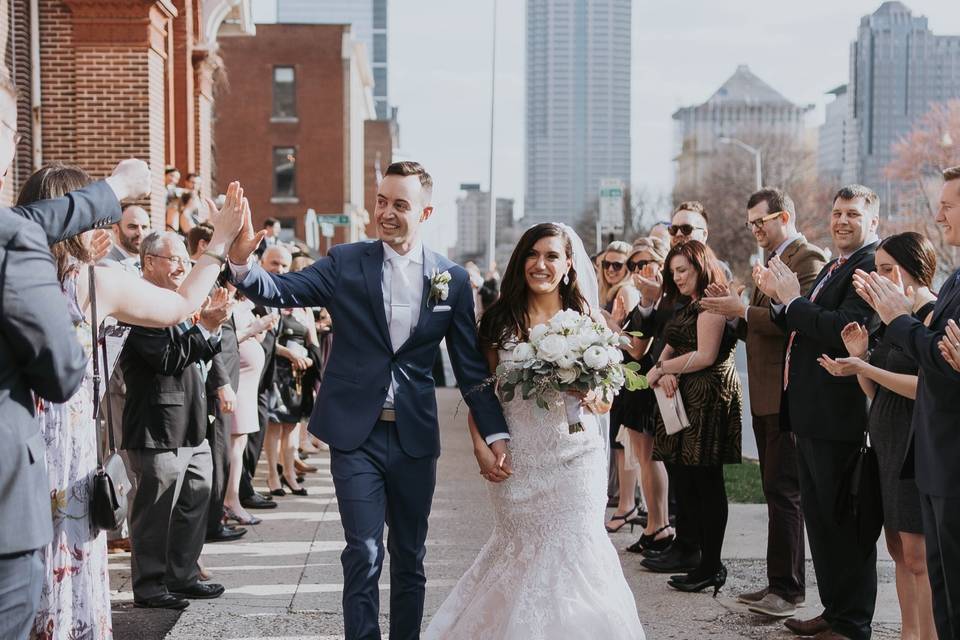 A celebratory exit (Perfect Prints Photography)