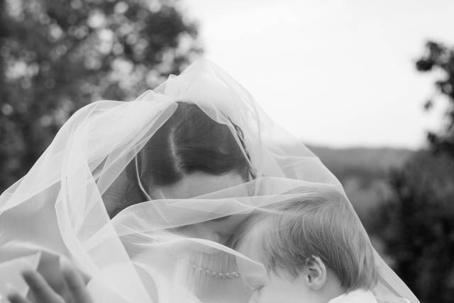 Bride and Son under Veil