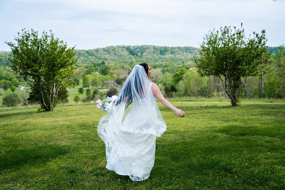 Bride Twirling
