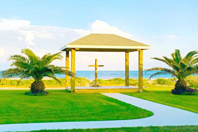 Ceremony pergola on the beach