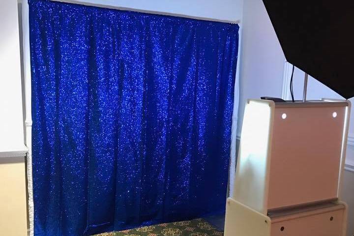 Blue Sequin Backdrop