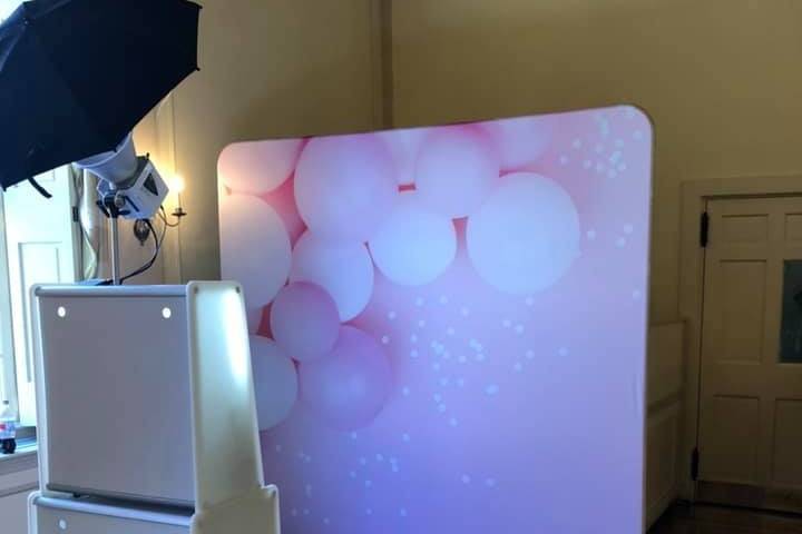 Pink Balloons backdrop