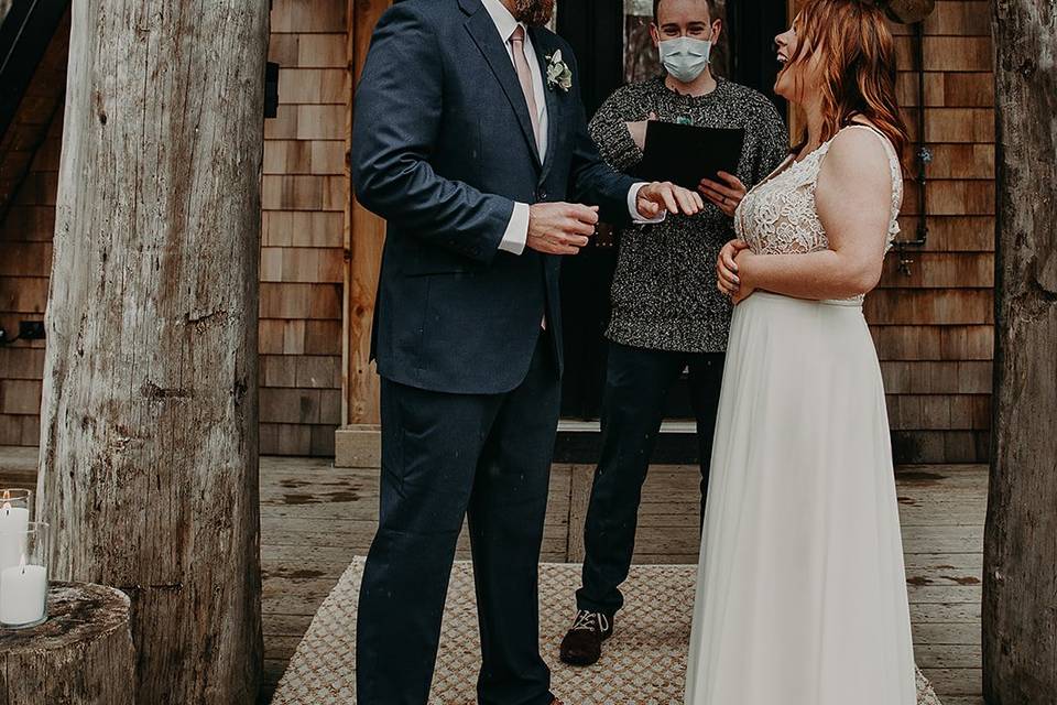 Performing a wedding