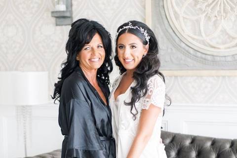 Bride and mom