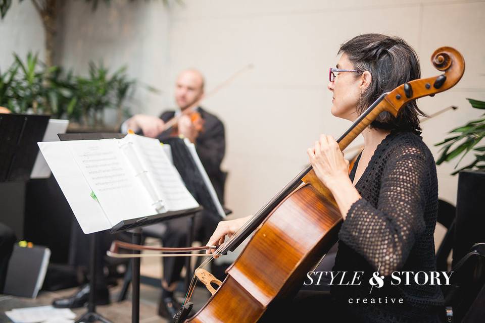Cello and violin