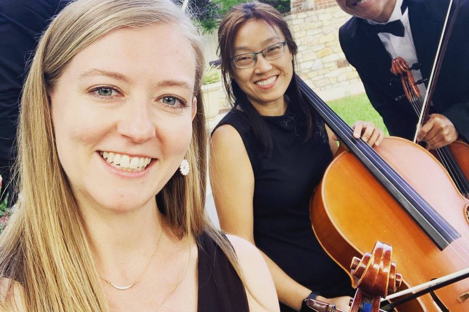 Harp duo during first dance