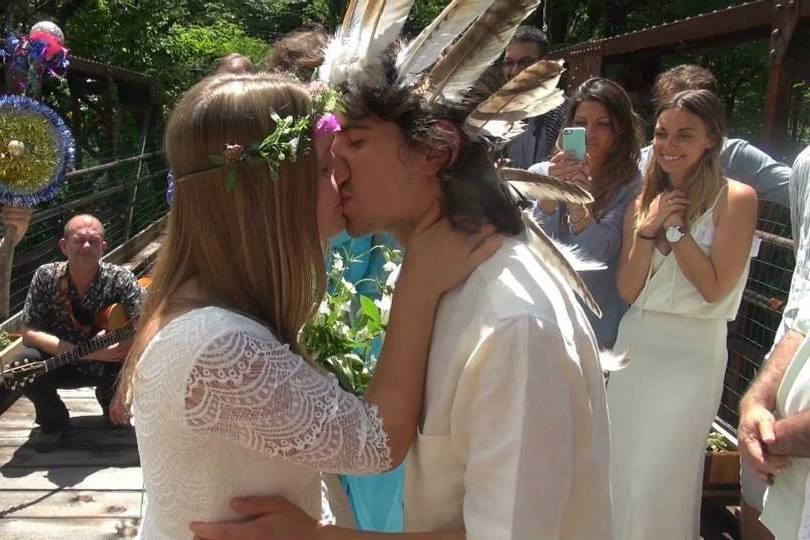 Wedding kiss