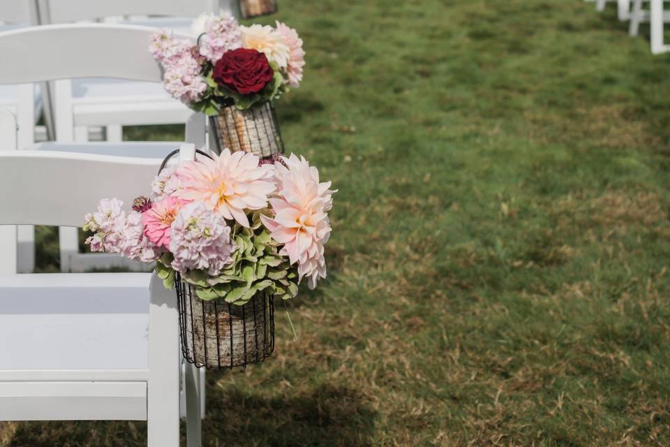 Wedding ceremony area