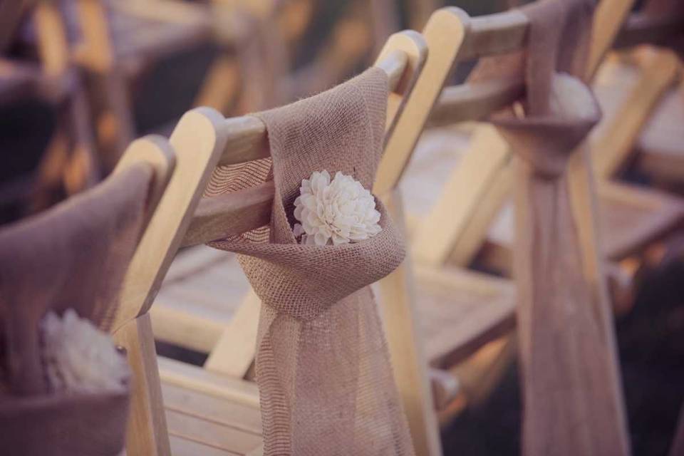 Burlap Chair Sashes