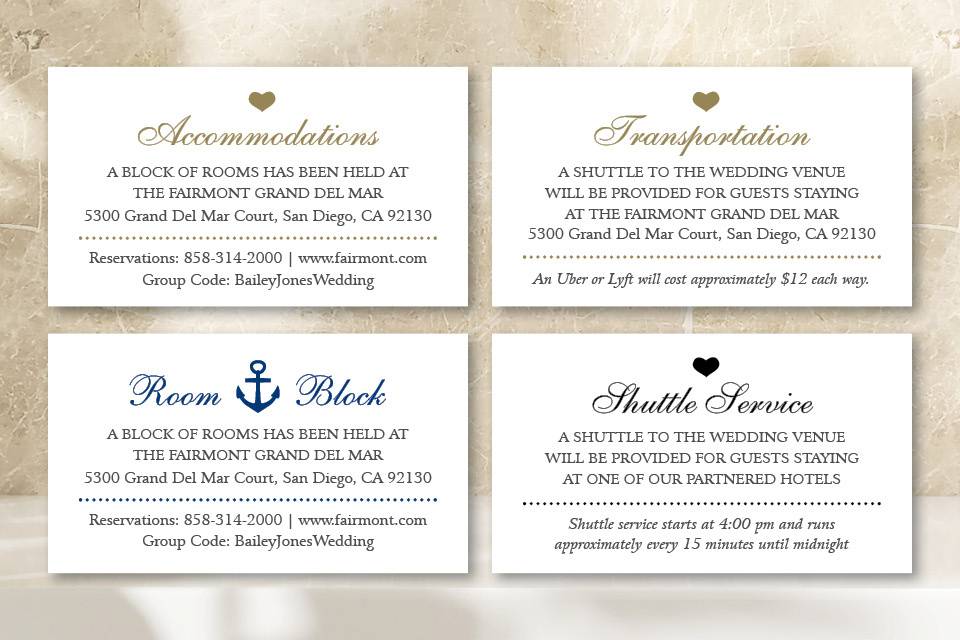 Destination Wedding Cards