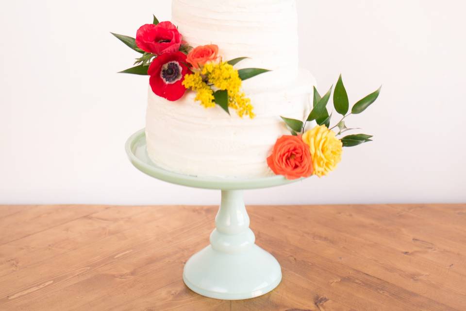 Pecan Palette: Cake Flowers