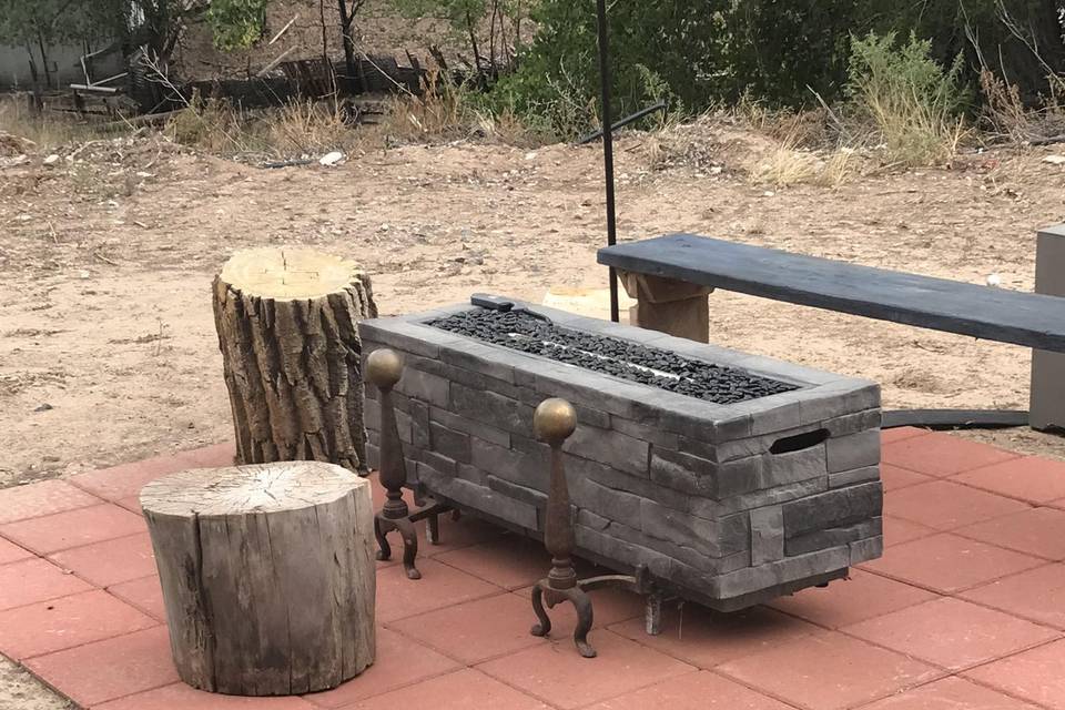 One of the fire pits