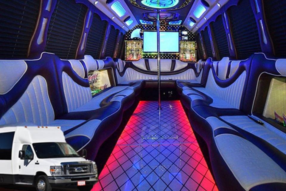 5 star limo bus and Trolley Rental