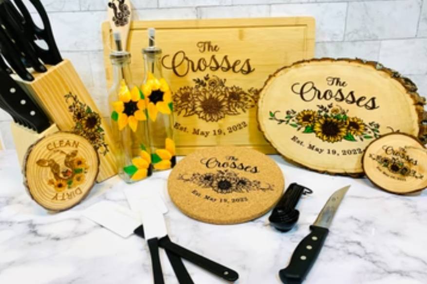 Sunflower Wedding Gift Set