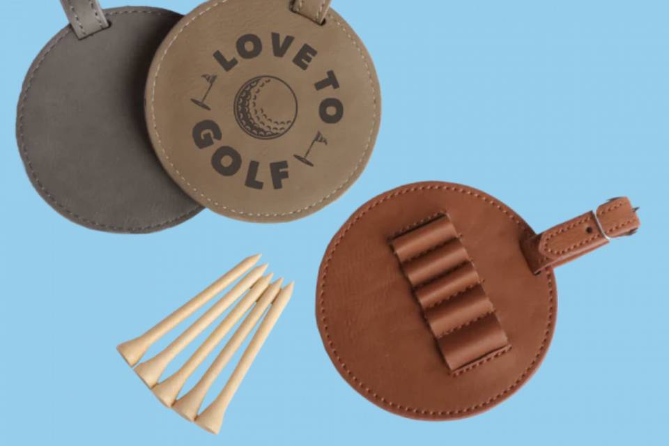 Golf Tee Holder Gift Set