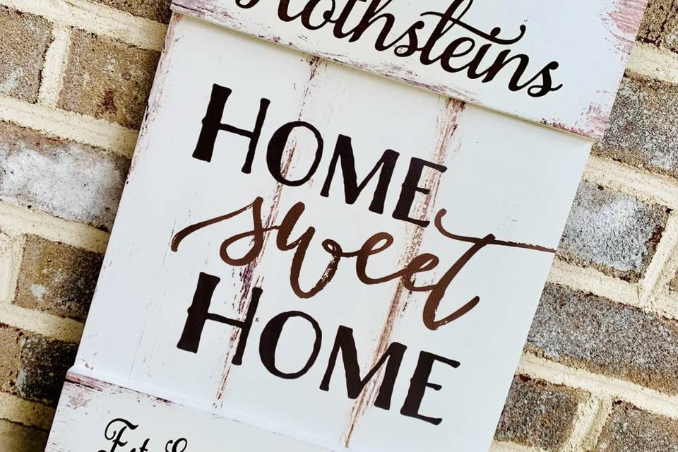 Home Sweet Home Sign