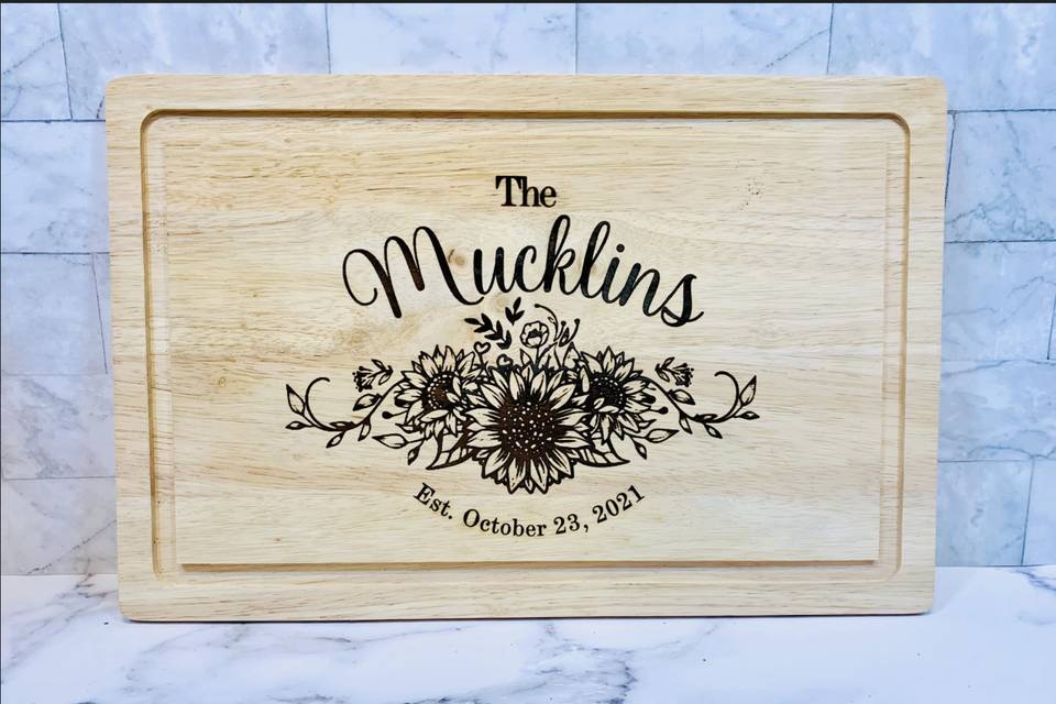 Wedding Cutting Board