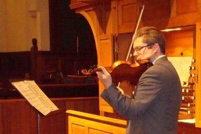 Wedding at a church in Ohio.