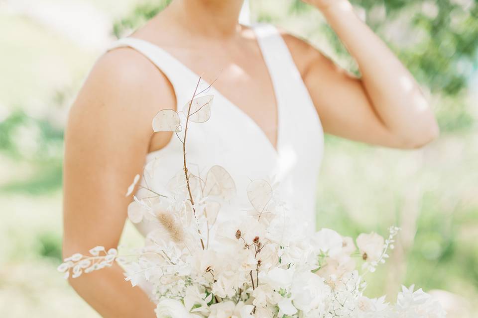 White and green bouquet