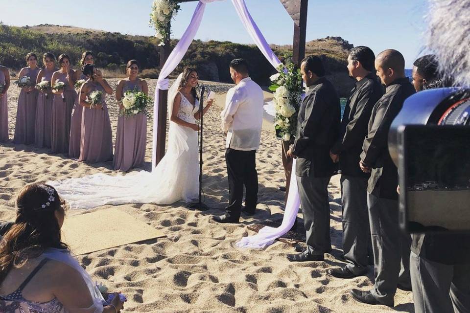 Wedding ceremony at the beach