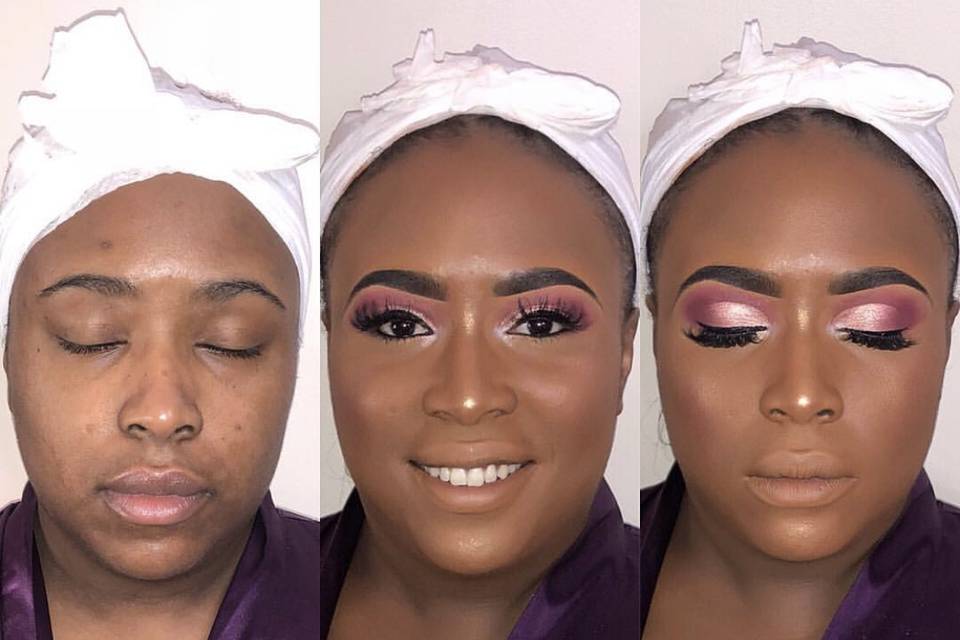 Bridesmaid Half Cut Crease