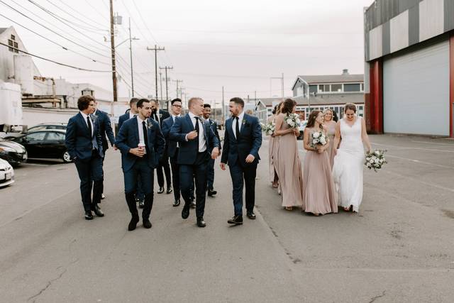 Bridal party in SODO, Seattle.