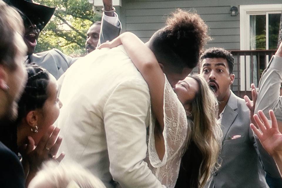 Couple kissing