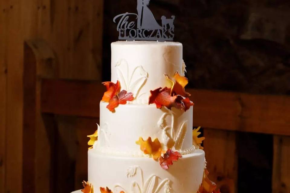 Fall wedding cake