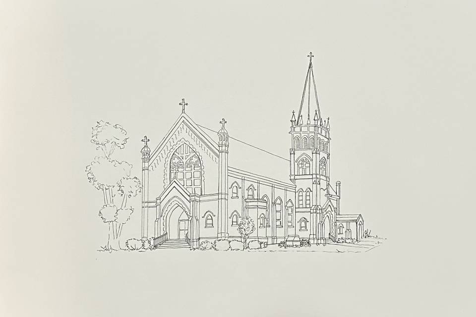 Church venue sketch